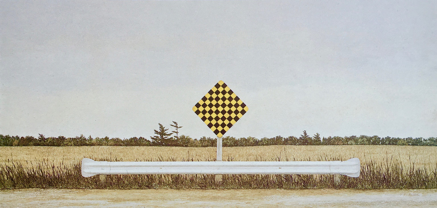 Painting Title - Cross Road | Terry Black